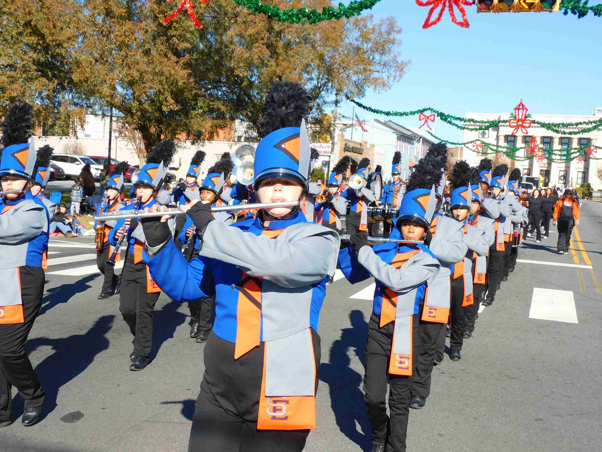 Southeast Alamance Marching Band at the Graham Christmas Parade