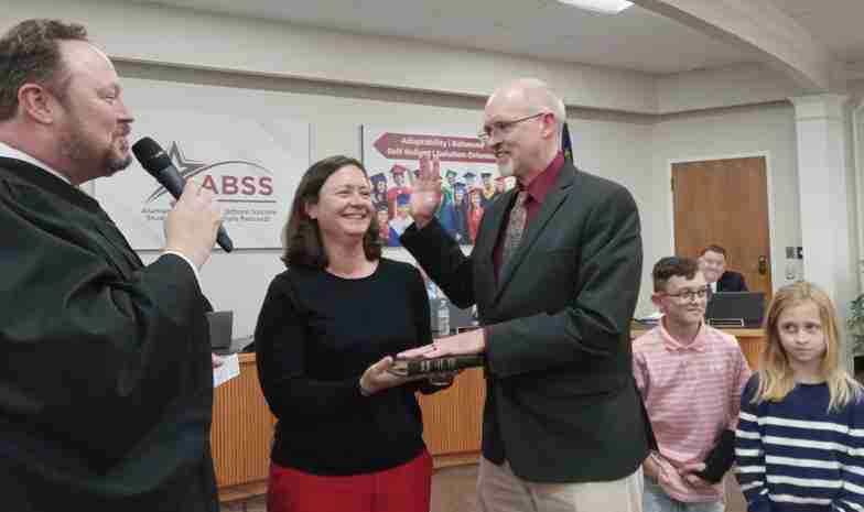 Elon man sworn in as newest ABSS school board member - alamancenews.com